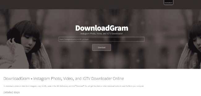 Cara Download Konten dari Instagram dengan DownloadGram