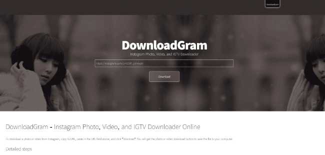 Cara Download Konten dari Instagram dengan DownloadGram