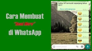 Cara Membuat Read More WhatsApp, Baca Selengkapnya di WA