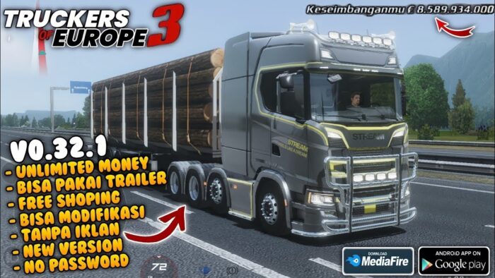 Link Unduh Untuk Truckers Of Europe 3 Mod Apk