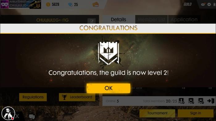 Nama Guild Jarang Dipakai
