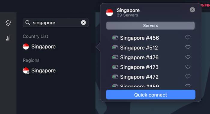 Buka software (biasanya berupa aplikasi) dan sambungkan langsung ke IP Singapore
