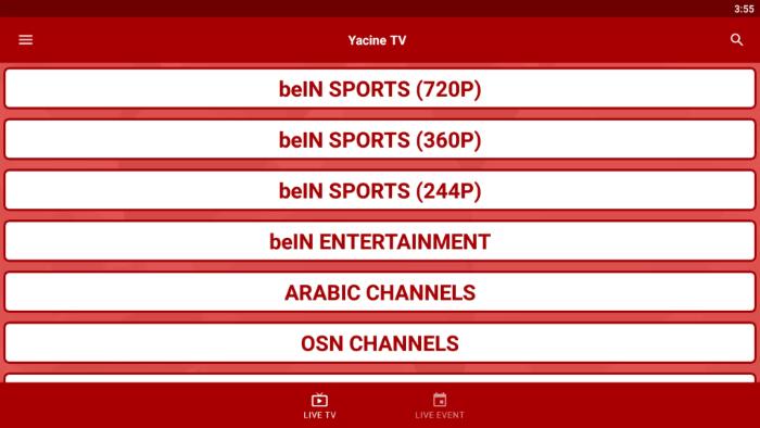 Dimana Link Untuk Mengunduh Aplikasi Yacine TV?