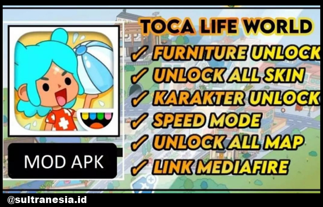 Kumpulan Fitur Toca Boca Mod Apk Terbaru