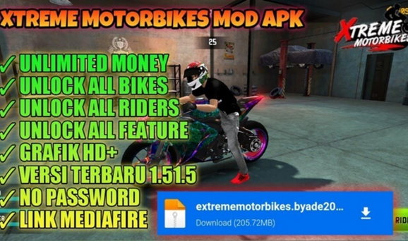 Alternatif Pengunduhan Xtreme Motorbikes Mod Apk