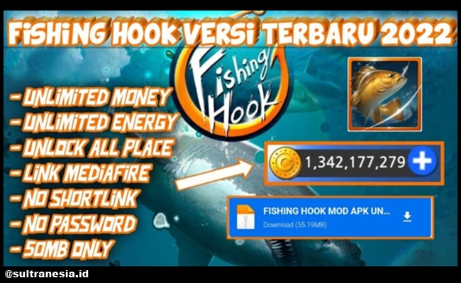 Fitur Andalan Fishing Hook Mod Apk