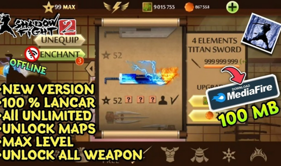 Fitur - Fitur Shadow Fight 2 Mod Apk