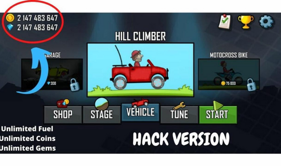 Ragam Fitur Hill Climb Racing Mod