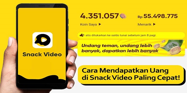 Cara Daftar di Aplikasi Snack Video