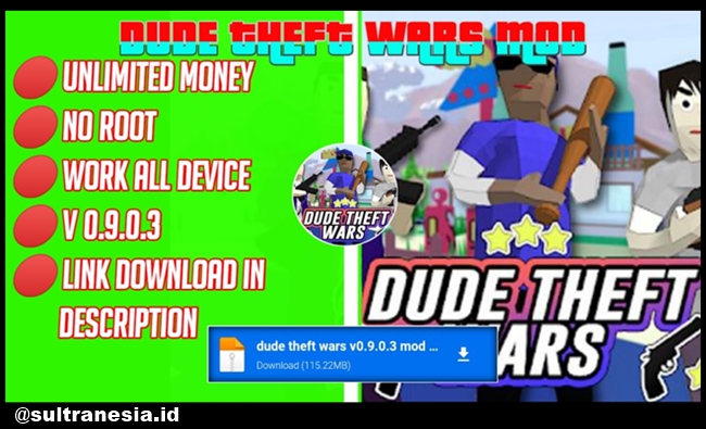 Fitur Keren Dude Theft Wars Mod Apk