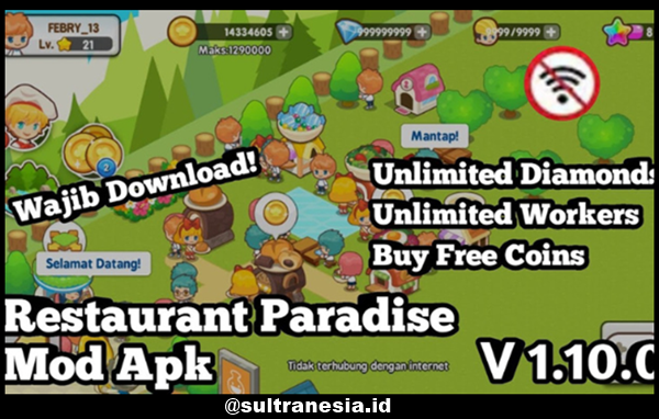 Fitur Keren Restaurant Paradise Mod Apk