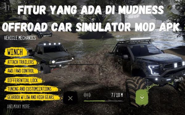 Fitur Yang Ada Di Mudness Offroad Car Simulator Mod Apk