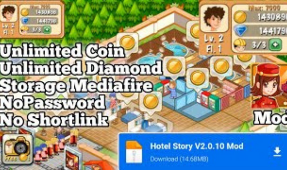 Link Download Hotel Story Mod Apk Unlock All Terbaru di Android & iOs