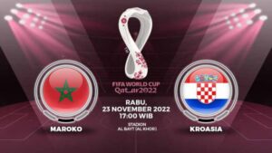 Prediksi Kroasia VS Maroko Line Up Pemain, Head to Head, Skor