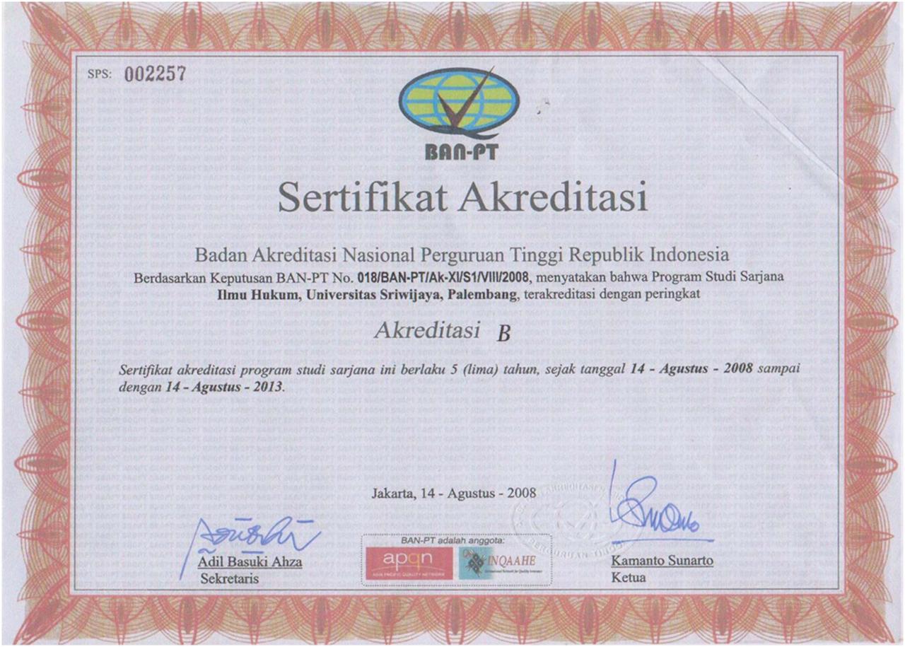 Cara download sertifikat akreditasi kampus di ban pt