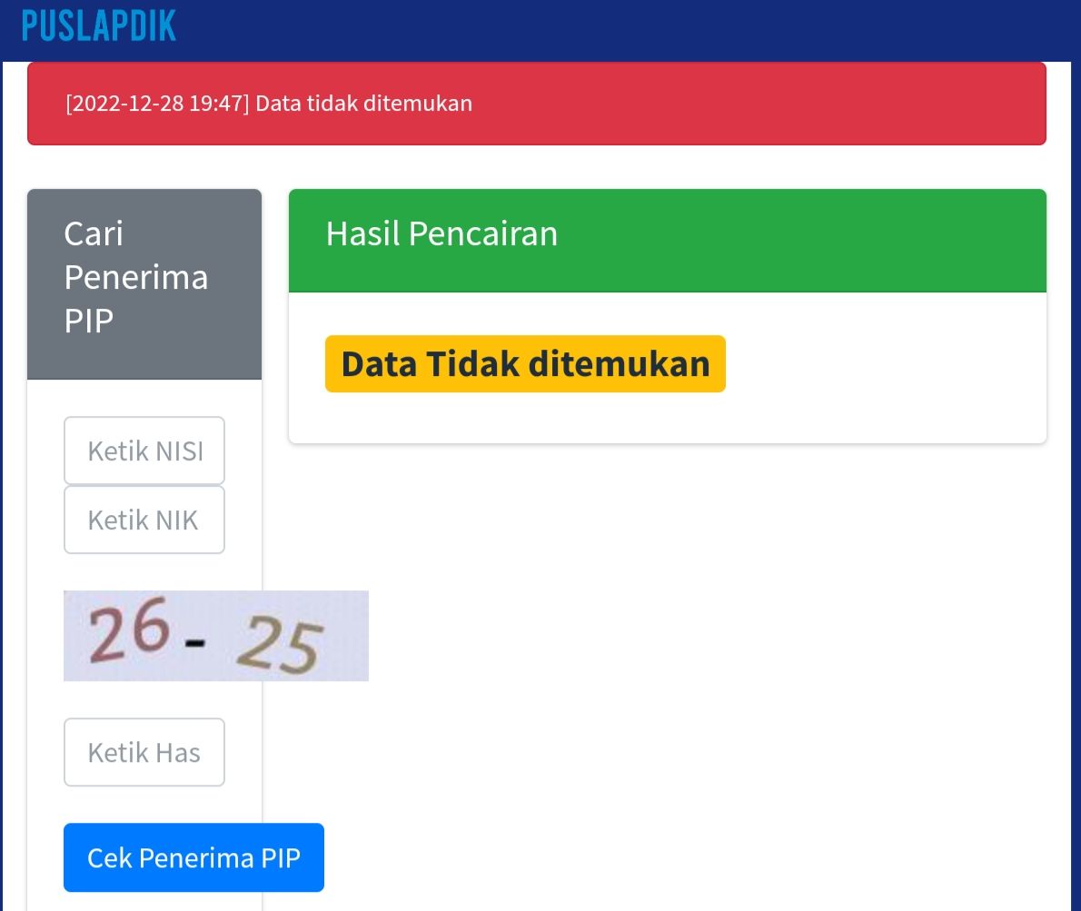 Cara cek dtks siswa penerima bantuan pip kemdikbud