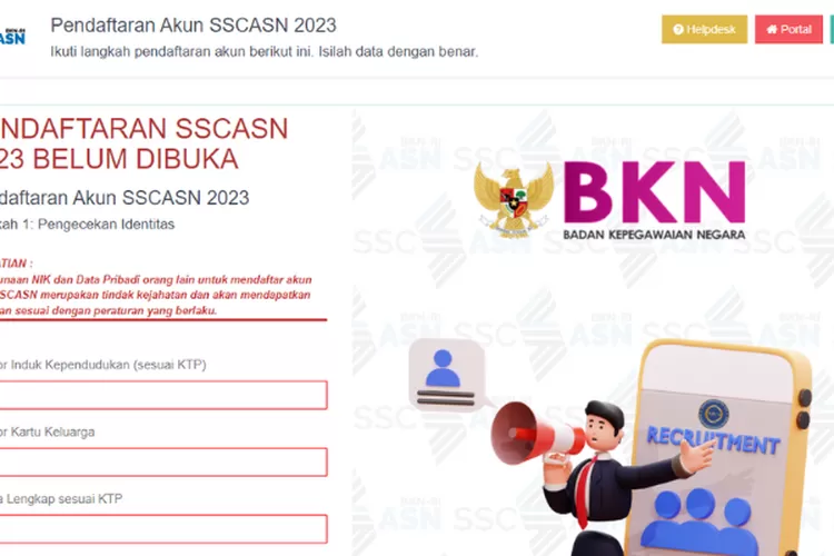 Cara daftar akun cpns di laman sscasn dan syarat yang perlu disiapkan