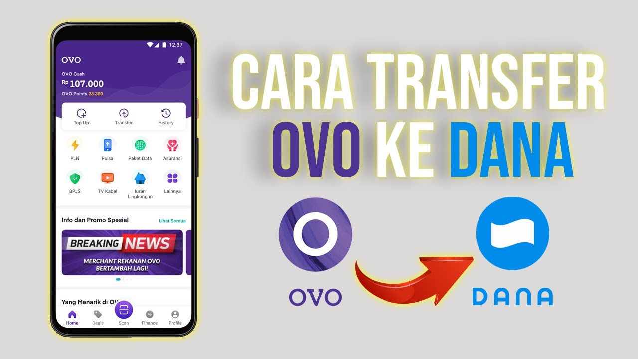 Cara transfer ovo ke dana dengan mudah