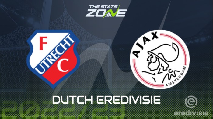 Prediksi Ajax vs FC Utrecht Eredevisie Kamis 5 Desember Kick Off